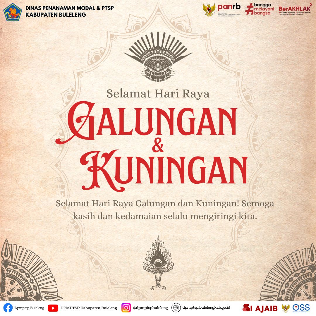 Selamat Hari Raya Galungan Dan Kuningan