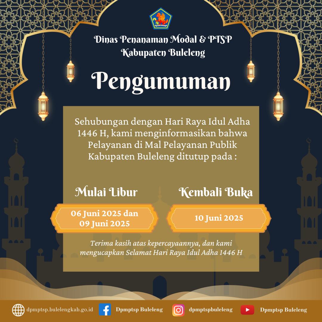 Pengumuman Libur Hari Idul Adha